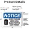 Signmission When Finished Leave Area Clean Sign With Symbol, 7 in W x Rectangle, Vinyl Decal OS-2PACK-NS-D-57-L-19045 - alternate 3